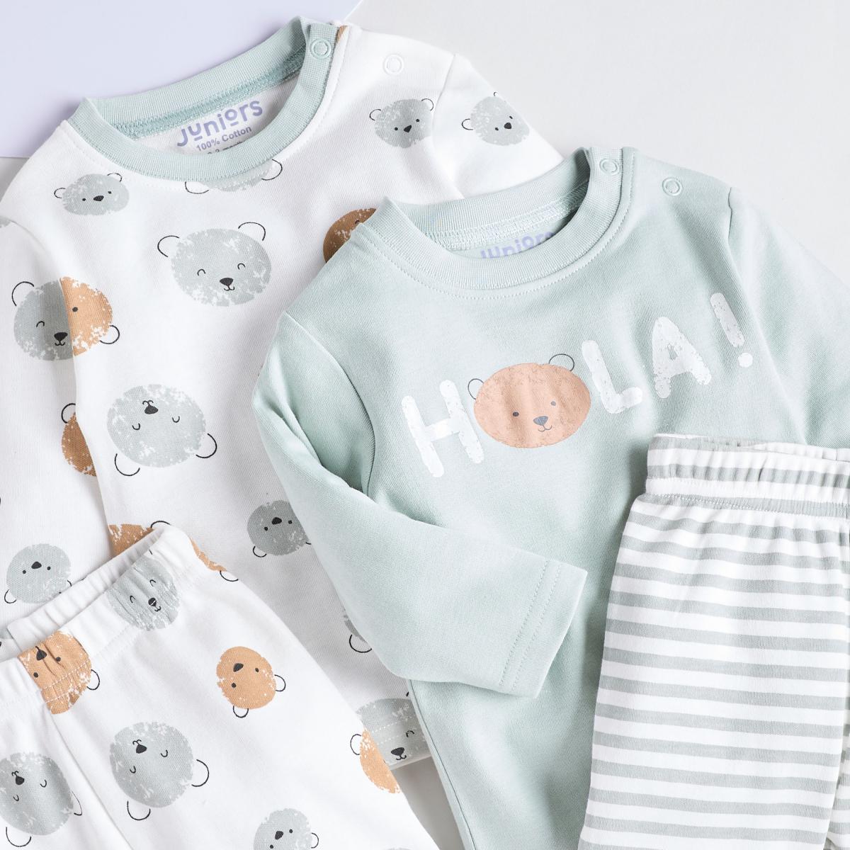 Juniors Printed Long Sleeves T-shirt and Pyjamas